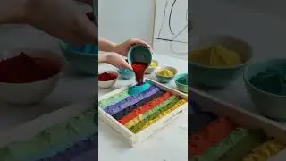 Pour ultra-fine colored sand