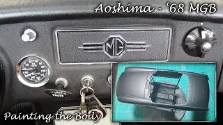 Aoshima - 68 MGB - Prep and Paint the Body, and Testing a Ceramic Coating.