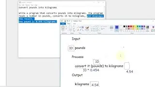 Java Tutorial - 11. Exercise - Convert pounds to kilograms  2019