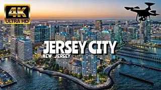 Jersey City, New Jersey In 4K By Drone - Amazing View Of Jersey City, New Jersey