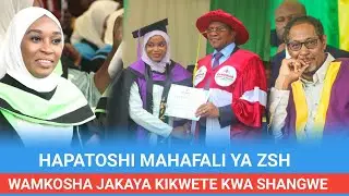 ANGALIA SHANGWE LA WANAFUNZI WA ZANZIBAR SCHOOL OF HEALTH KWENYE MAHAFALI/WAMKOSHA JAKAYA KIKWETE