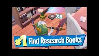 Collect research books from Holly Hedges and Pleasant Park location guide - Fortnite Season 6