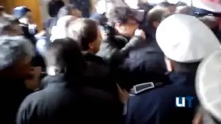 Protesta dei lavoratori Oms Ratto