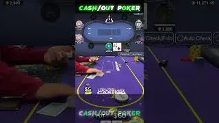 CashOut Poker | Online Poker Cash Game Hand &ndash; Bad Bluff Turned EPIC River Win #onlinepoker #shorts