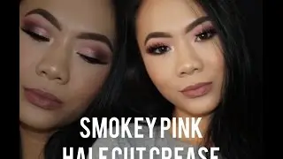 TUTORIAL | Smokey Pink Half Cut Crease On Hooded Eyes | Helen Duong