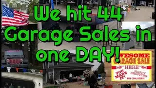 Retirrees Garage Sale Bingeing at 44 Sales in One Day