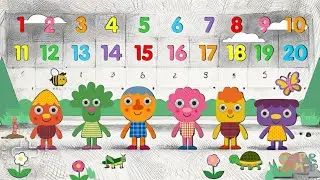 Count To Twenty | Count And Move |  Let's Draw and Color With  Noodle & Pals
