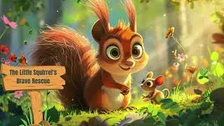 The Little Squirrel&rsquo;s Brave Rescue | Kids Animal Story | Bedtime & Learning Story