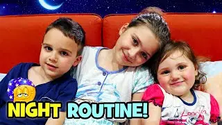 La mia NIGHT ROUTINE... che fatica con CAMILLA e MATTEO!
