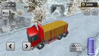 Uphill Offroad Gold Transporter Truck Driving Game || Truck Driving Game - Truck Games to Play