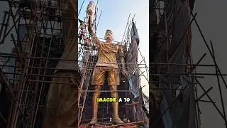 Messi&rsquo;s 70FT Statue Drops TOMORROW 😱🇮🇳 #goat  #football