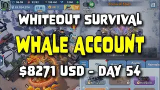 WOS Whale Account - $8271 USD - Day 54