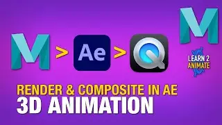 Rendering in Autodesk Maya 2022 & Compositing in Adobe After Effects. Beginner Tutorial.