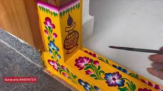 gadapa Muggulu designs painting simple // 9440147311 , Hyderabad