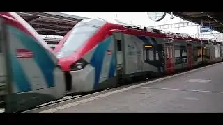 D&eacute;part d'un L&eacute;man Expresse en gare de Gen&egrave;ve-Cornavin