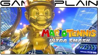 Gold Mario amiibo in Mario Tennis: Ultra Smash