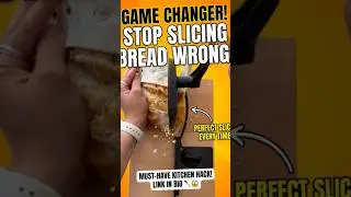 STOP Slicing Bread Wrong! 🍞🚫 The Ultimate Kitchen Hack.