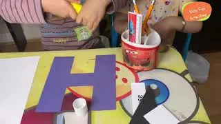 Letter H craft , H is for house