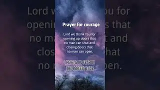 Prayer for courage