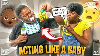 Acting Like A &ldquo;BABY&rdquo; Prank on my Girlfriend *HILARIOUS* 🤣🤣🤣