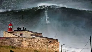Garrett Mcnamara Rides the Biggest Wave of All Time in Nazar&eacute;