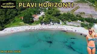 PLAVI HORIZONTI Kupanje, Plaža i Srušeni Hotel Jul 2024 - PLAVI HORIZONTI [4K Aerial View] Crna Gora
