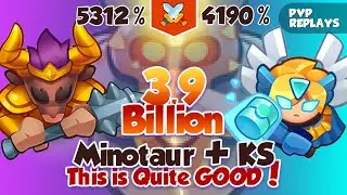 Minotaur + KS = 3.9 Billion vs Inquisitor is Too Wild | PVP Rush Royale