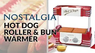 HDR8RR | Nostalgia Hot Dog Roller and Bun Warmer