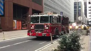 FDNY Engine 8 and Battalion 8 Responding