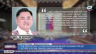 House Bill 6528 na may layong magkaroon ng EMT sa bawat Police at Fire Station, isinusulong saKamara