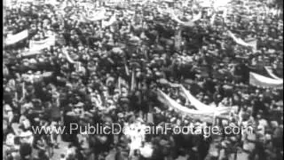 Mexico joins war on Axis archival newsreel stock footage  PublicDomainFootage.com