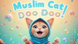 Muslim Cat Doo Doo 🐱 | Islamic Kids Song | nasheed vocals only