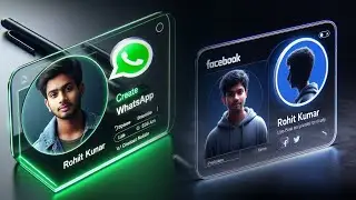 Instagram Trending Profile Glass ID Card Photo Editing | Bing Ai Image Prompts | Bing Image Creator