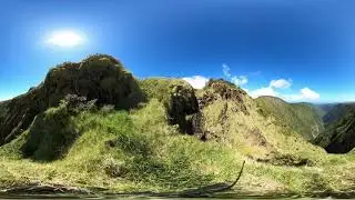 Sunny Day Kohala Mountain, Hawaii Island 360&deg; / View of Tropical Big Island Valley VR 4K