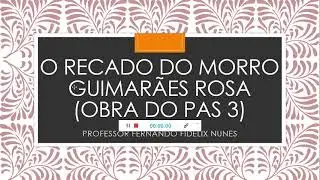 OBRA ANTIGA DO PAS 3 - ANÁLISE DA OBRA 