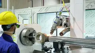 XCMG Remanufacturing: Laser Cladding for  Cylinders#automobilefactory  #hydraulic#machinery#crane
