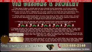 TIN JELWERY & DESIGNS 01-04-2026 | $50 OFF NEW CUSTOMER - FREE SHIPPING #tindesigns #welivecali