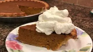 Eggless Pumpkin Pie-Fall Food Friday Collaboration with Moss Family TV