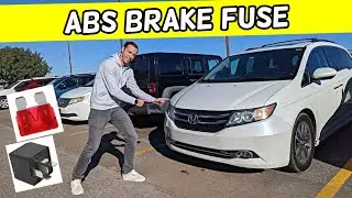 Расположение предохранителя тормозной системы ABS HONDA ODYSSEY, предохранитель контрольной лампы...