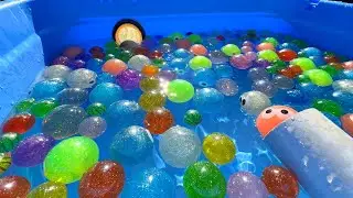 Water Marble Run ☆ 4-tank tank + L-shaped pipe course with rain gutters
