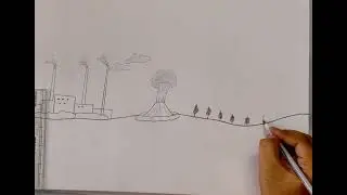 How to Draw Acid Rain Diagram | Easy Science Drawing for Students | Class 8 Science