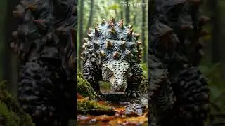 Ankylosaurus bosque lluvia dino world ia   #dinosaur #dinosaurios