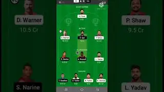 DC VS KOL DREAM11 PREDICTION #shorts