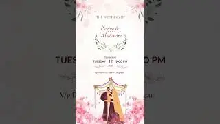 Wedding invitation tample #bollywood #song #love #viralreels #lovesong #diwalirangol #automobile
