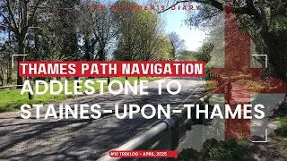 Walk to Staines-Upon-Thames from Addlestone along Thames river #Tee-Trekker #ThusithaWickramasinghe
