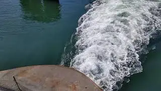 Ferry Chelan departing Anacortes en route to Orcas Island, WA, 2020-08-09