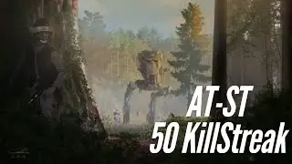 Star Wars Battlefront 2: AT-ST 50 Killstreak on Endor Gameplay