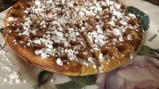 How To Make Beignets Waffles New Orleans , French Quarter Style, Easy, Fast With Cafe Du Monde mix