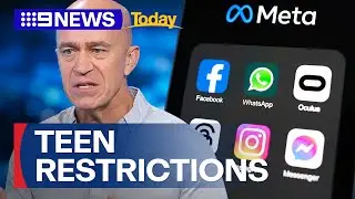Meta rolls out tough restrictions for teens | 9 News Australia
