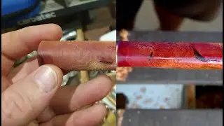 Pen turning, without a mandrel.